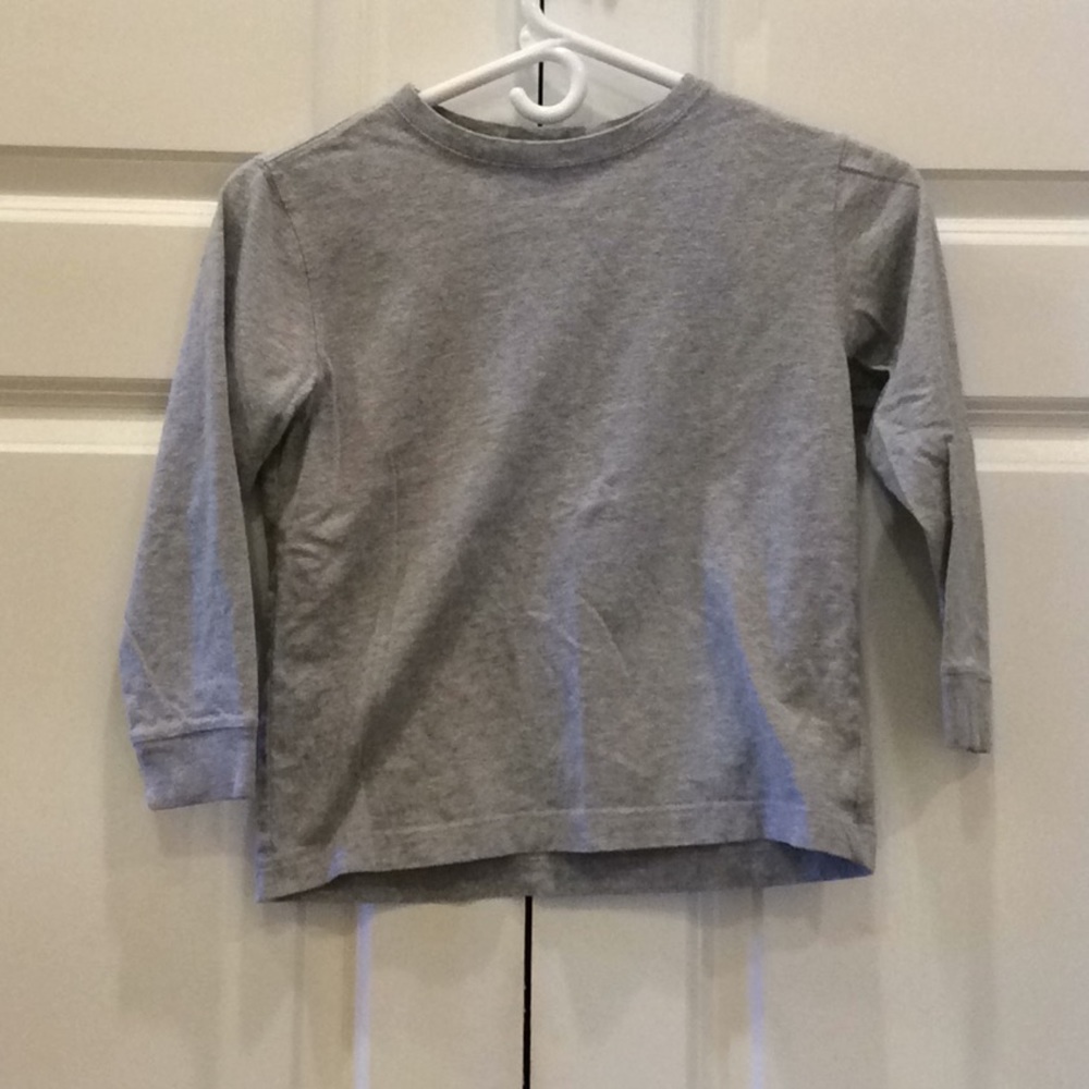 Boys Lands’ End Long Sleeve Grey Shirt Large - Picture 1 of 3